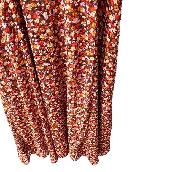 Madewell Long Sleeve Crossover Midi Dress Clipdot Spring Prairie Size medium - Picture 7 of 11